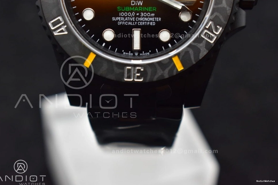 on Black Bracelet Best Yellow Submariner Dial 1:1 DLC 476 Popular DLC VSF DIW VS Edition 0114